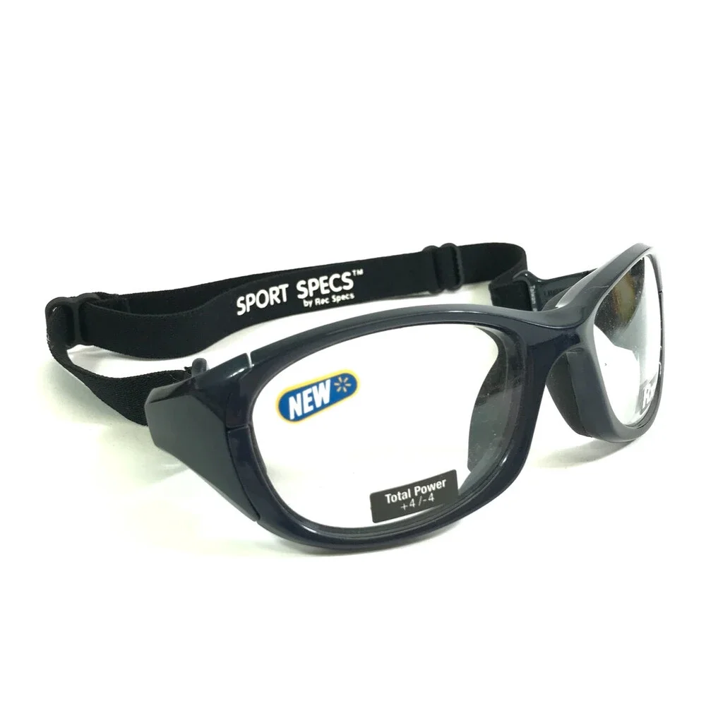 Rec Specs Eyeglasses Frames SS4100 #639 Polished Navy Blue Strap Back 50-19-133